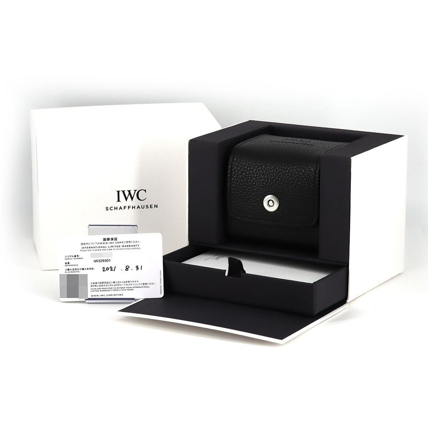 Iwc Schaffhausen Black Steel Watch