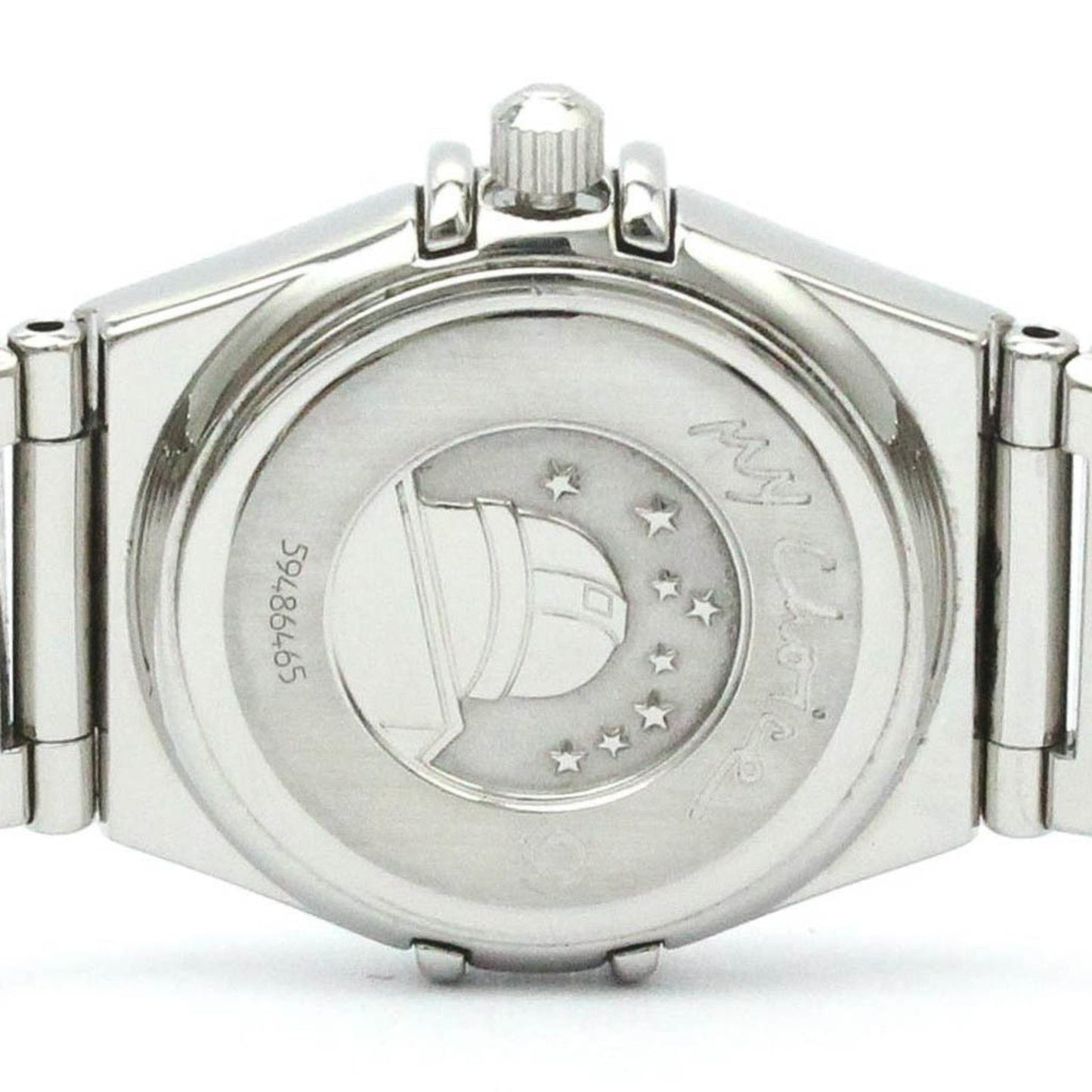 Omega White Steel Constellation