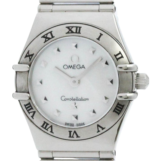 Omega White Steel Constellation