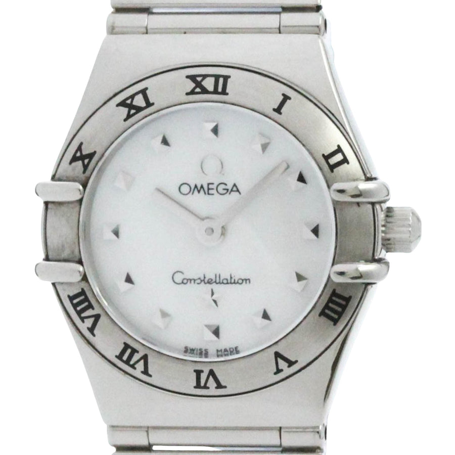 Omega White Steel Constellation