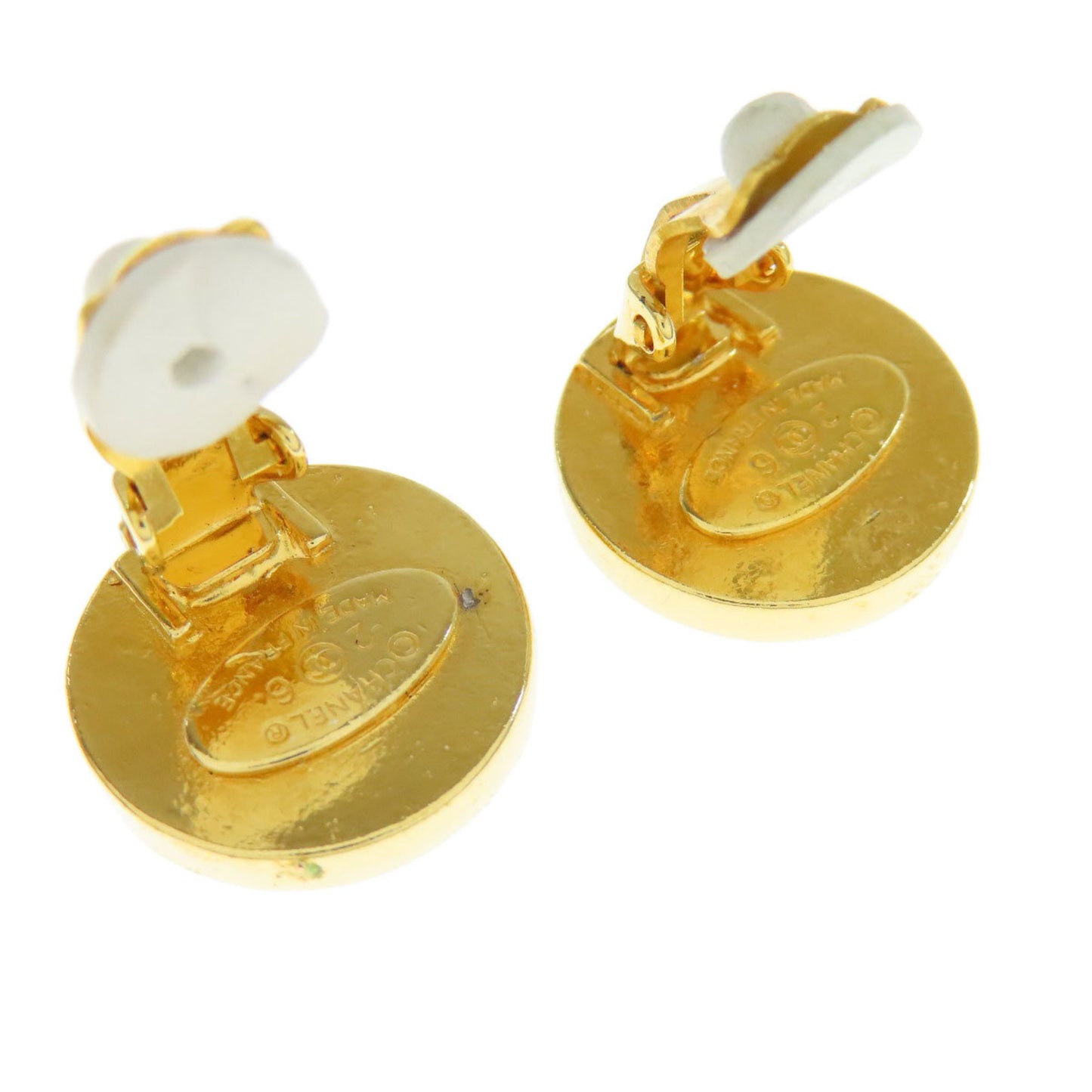 Chanel Gold Gold Plated Coco Mark