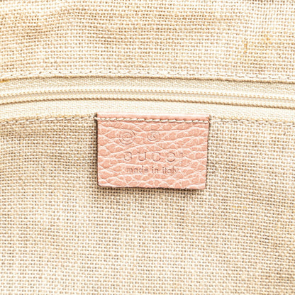 Gucci Pink Leather Bamboo