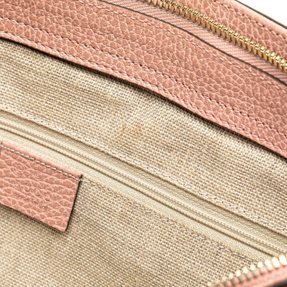 Gucci Pink Leather Bamboo