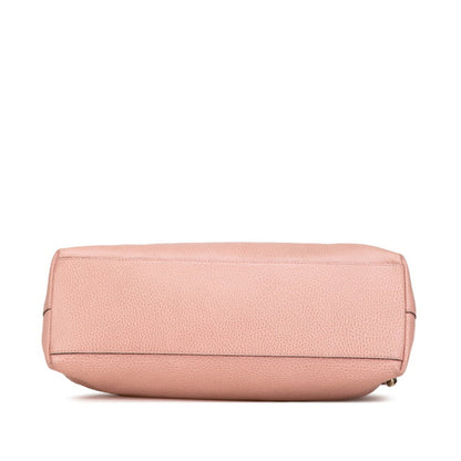 Gucci Pink Leather Bamboo