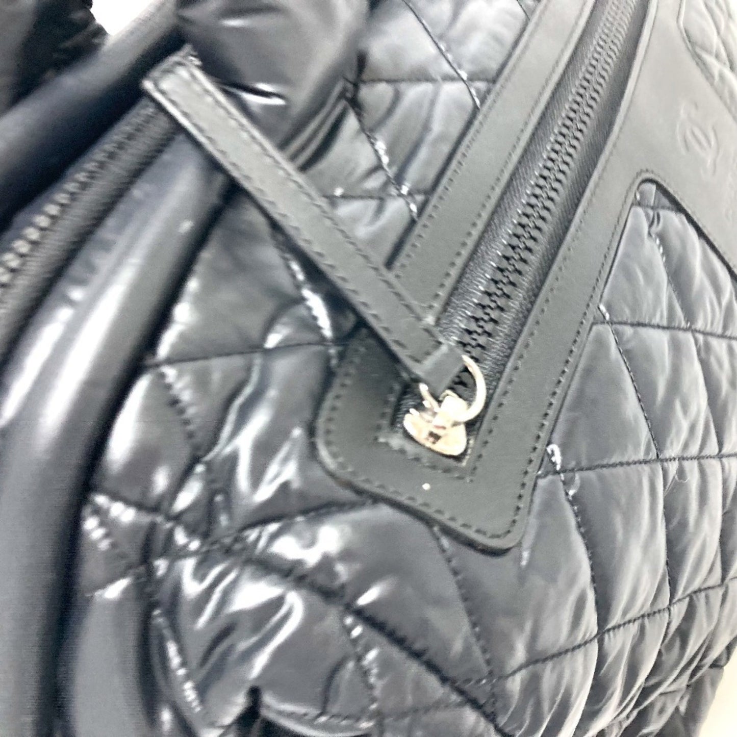 Chanel Black Synthetic Coco Cocoon