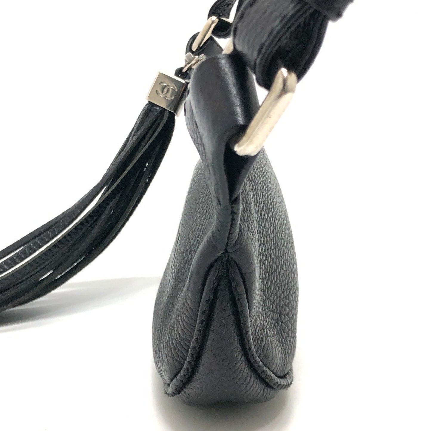 Chanel Black Leather Tassel