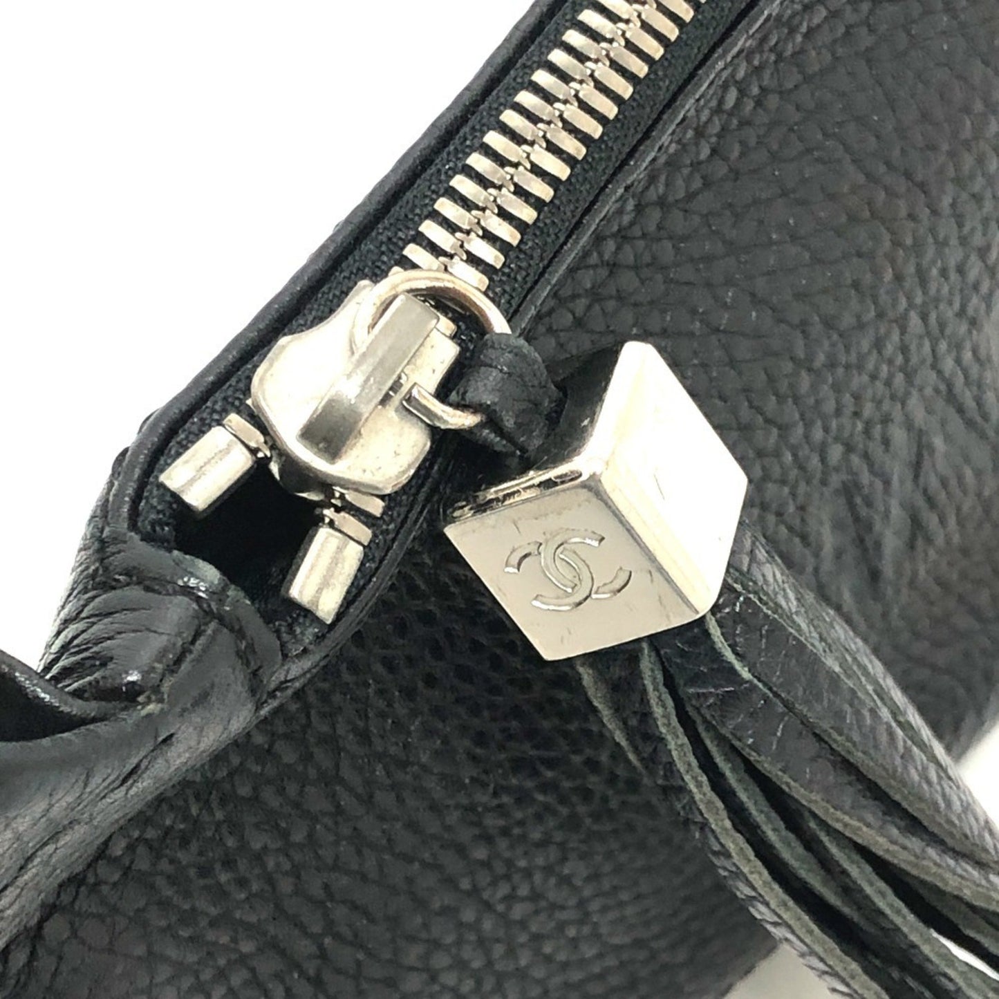 Chanel Black Leather Tassel