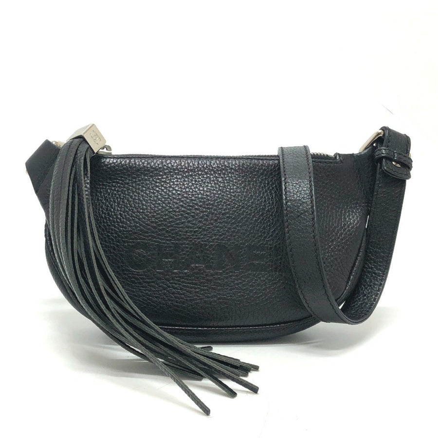 Chanel Black Leather Tassel