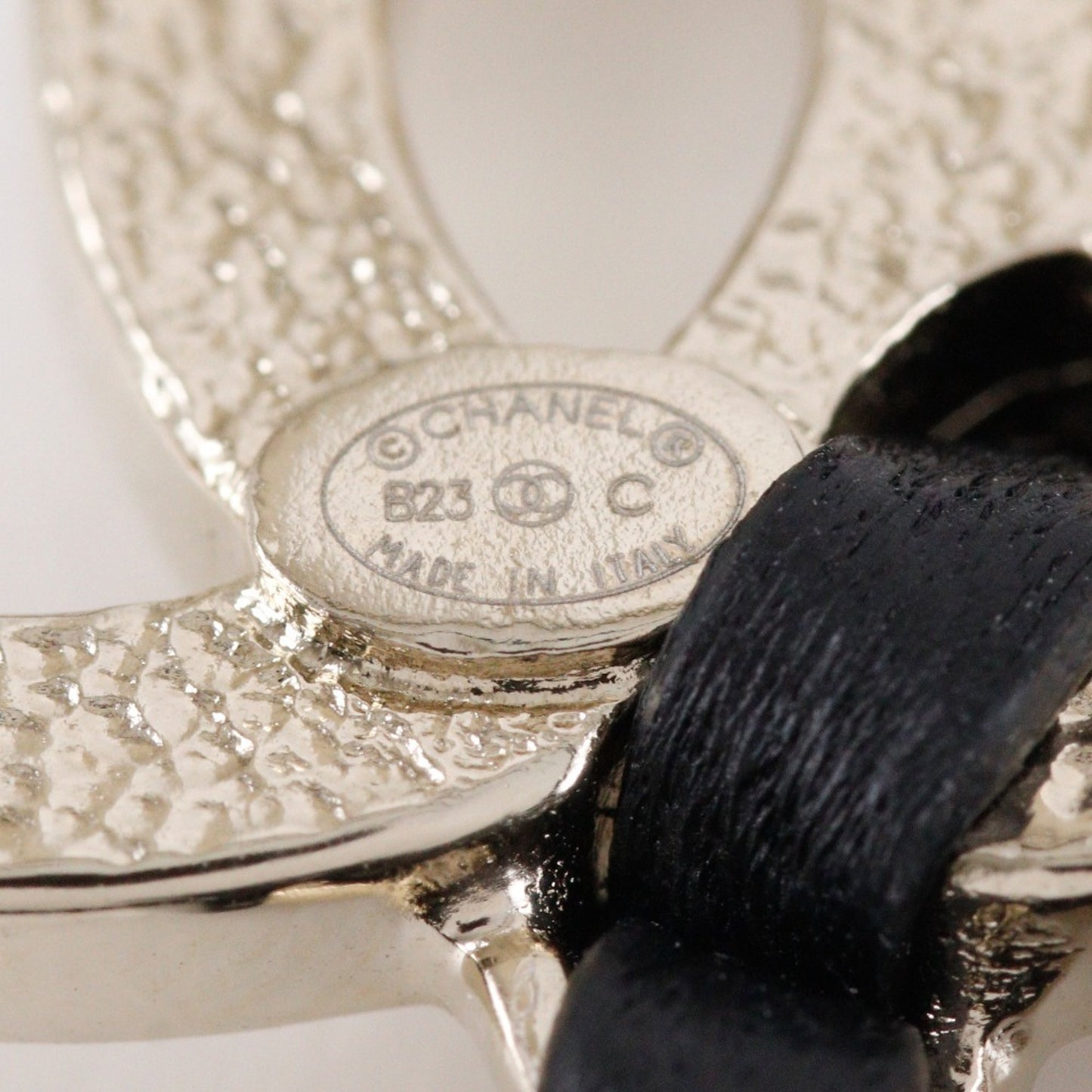 Chanel Black Metal Coco Mark