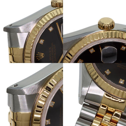 Rolex Black Gold And Steel Datejust 36mm