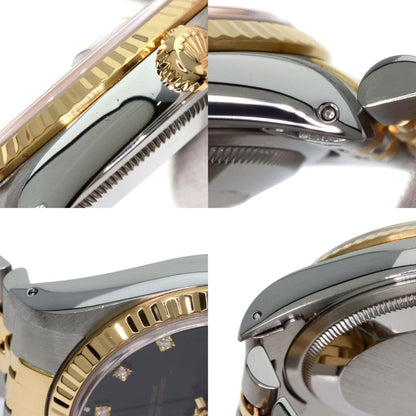 Rolex Black Gold And Steel Datejust 36mm
