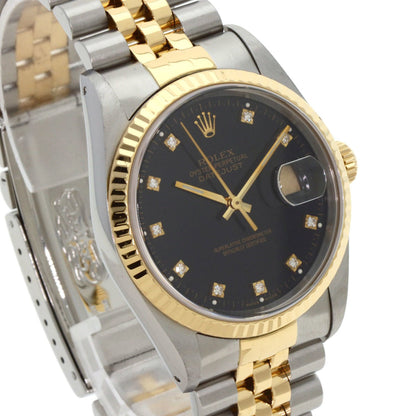 Rolex Black Gold And Steel Datejust 36mm
