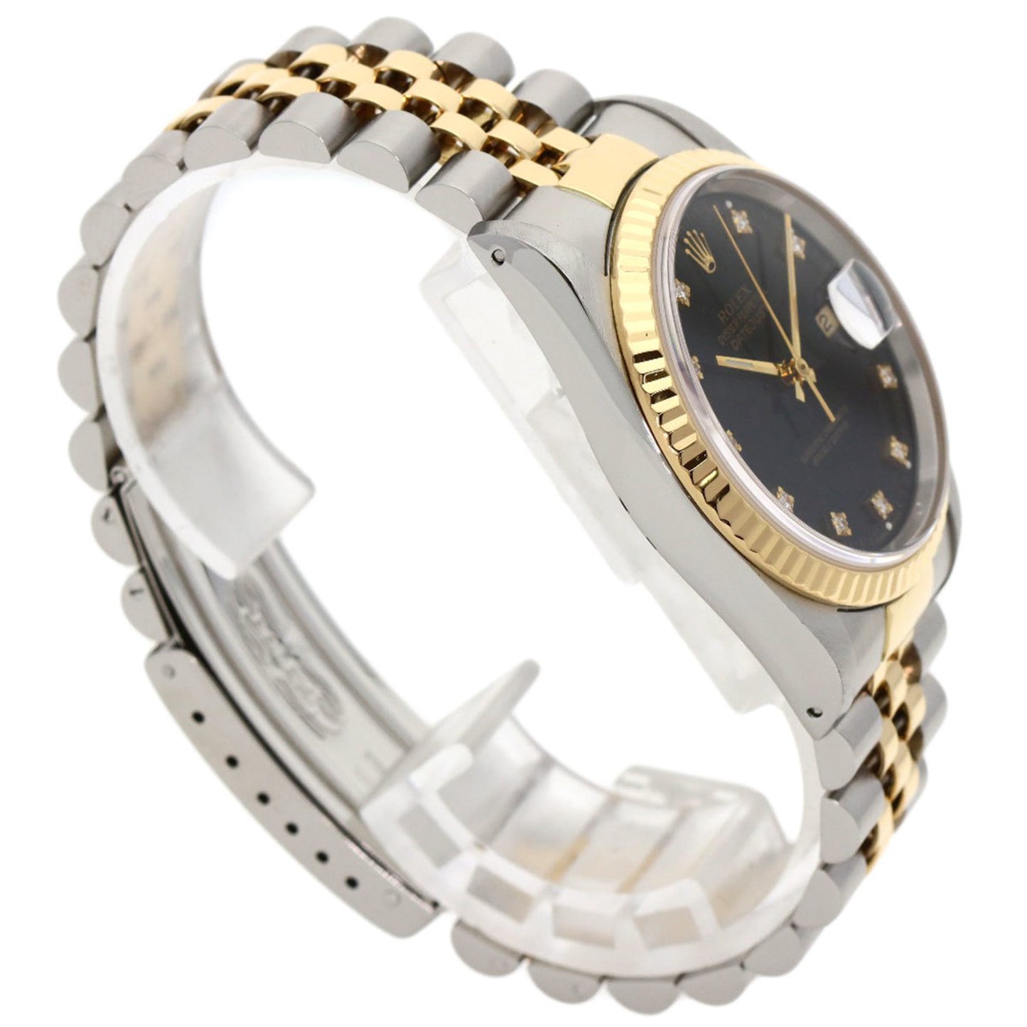 Rolex Black Gold And Steel Datejust 36mm