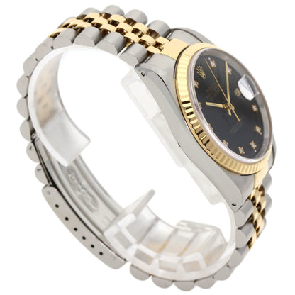 Rolex Black Gold And Steel Datejust 36mm