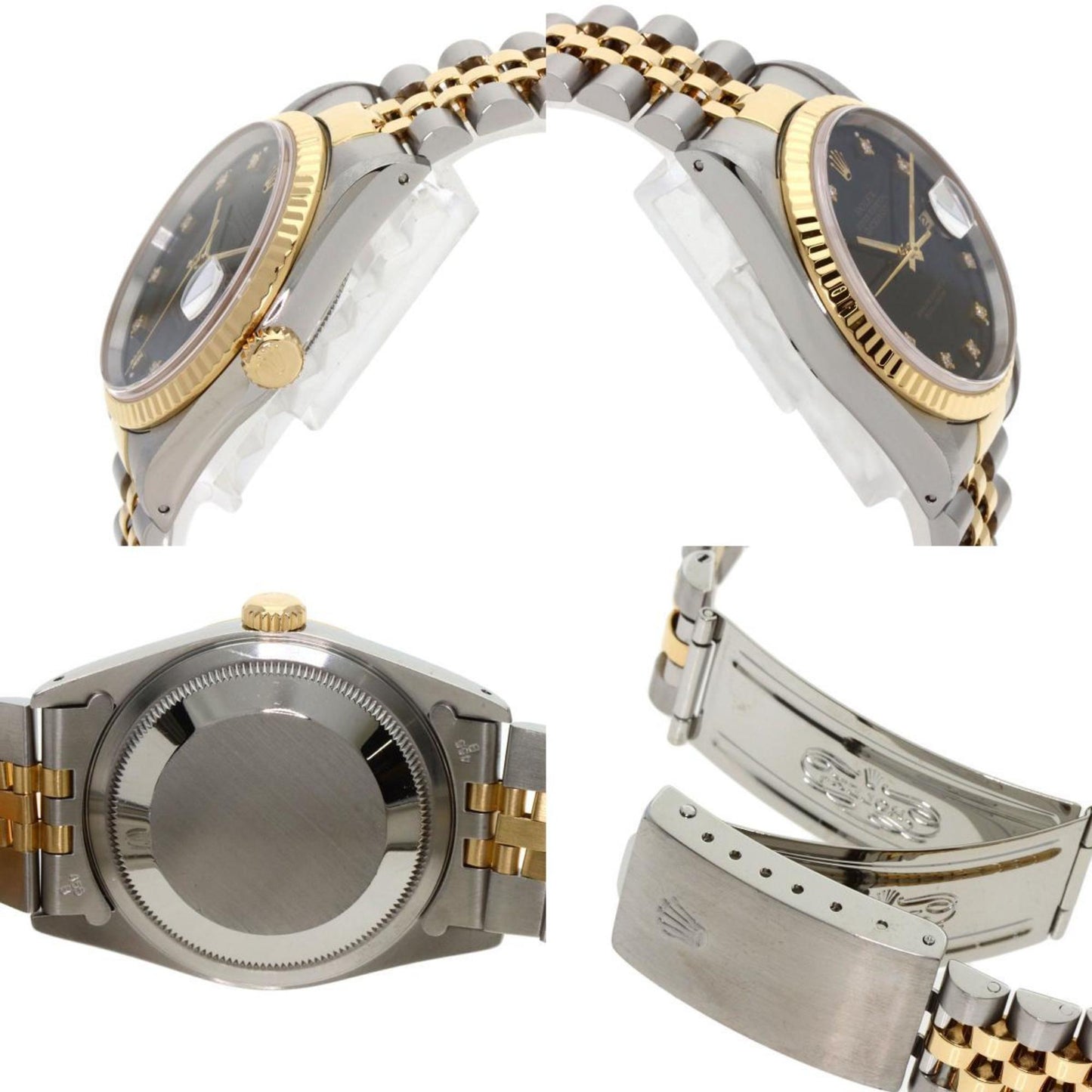 Rolex Black Gold And Steel Datejust 36mm