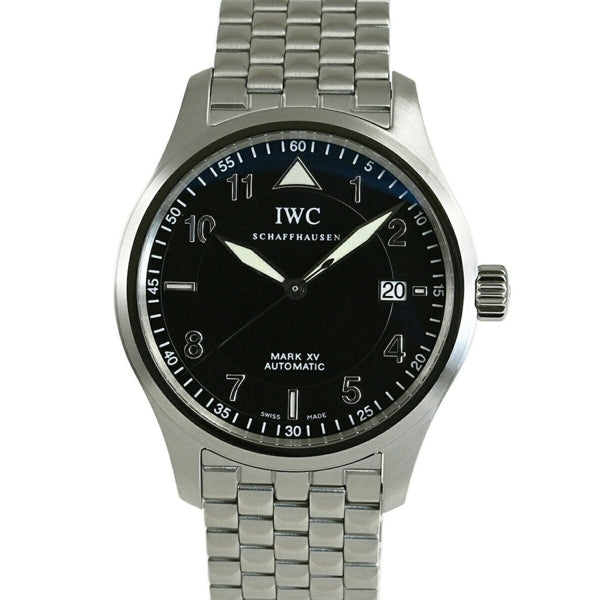 Iwc Schaffhausen Black Steel Watch