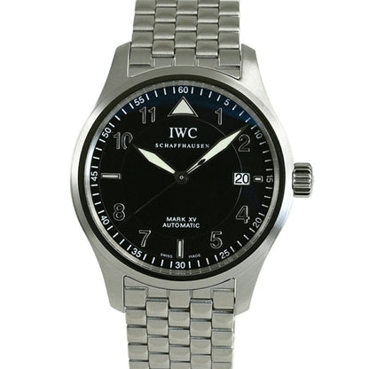Iwc Schaffhausen Black Steel Watch