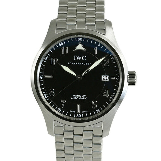 Iwc Schaffhausen Black Steel Watch