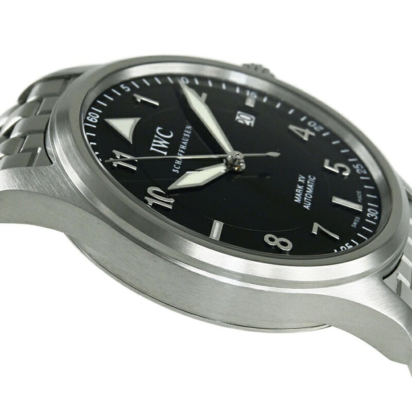Iwc Schaffhausen Black Steel Watch