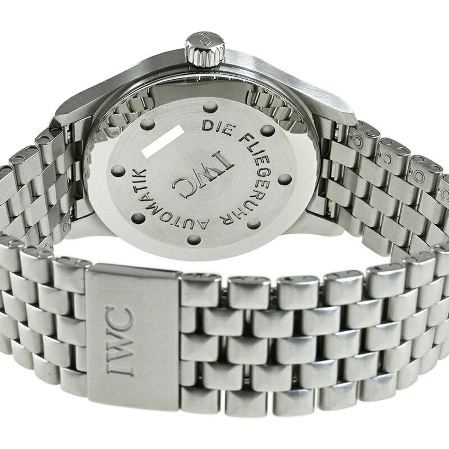 Iwc Schaffhausen Black Steel Watch