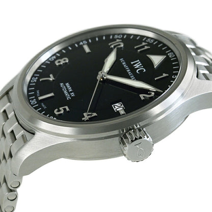 Iwc Schaffhausen Black Steel Watch