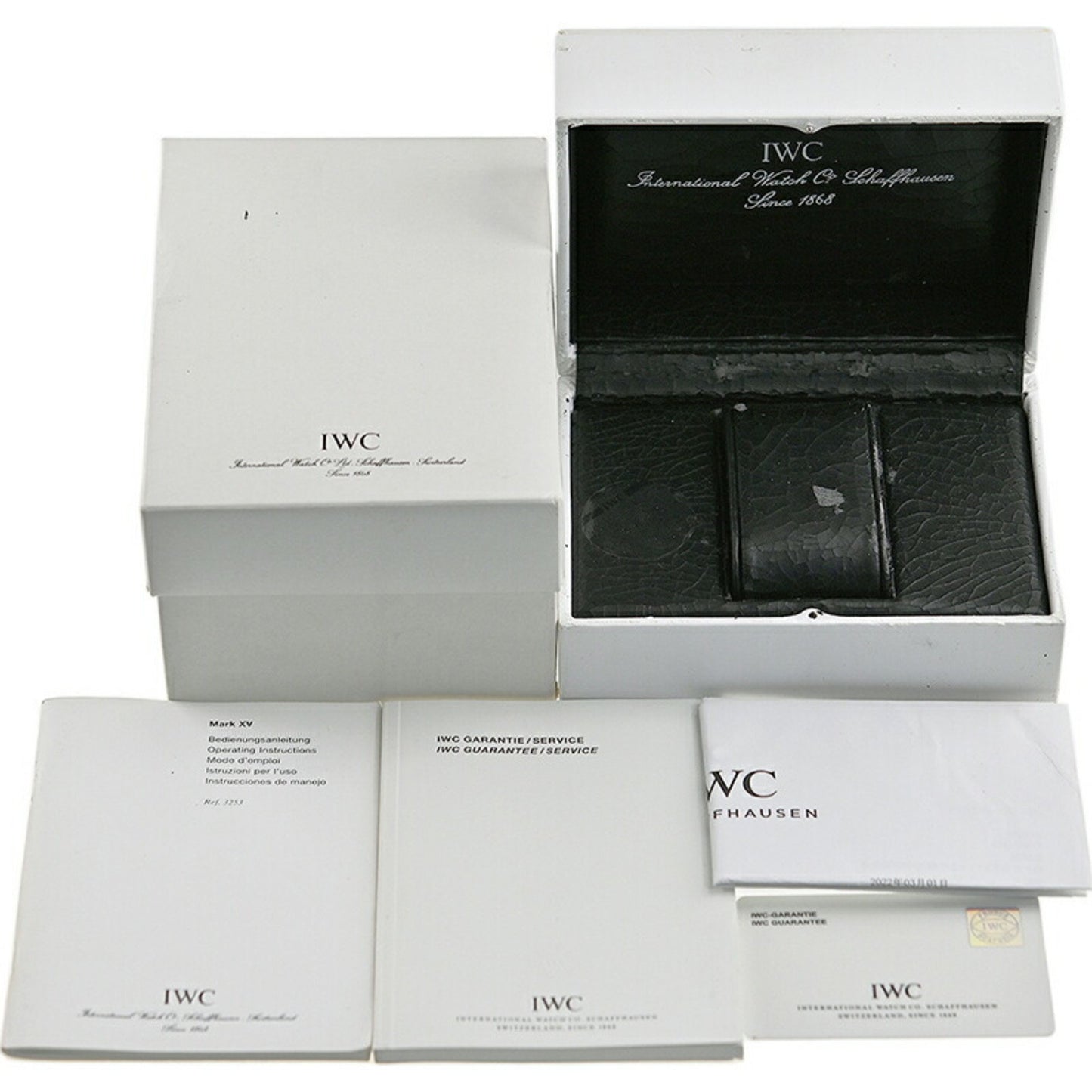 Iwc Schaffhausen Black Steel Watch