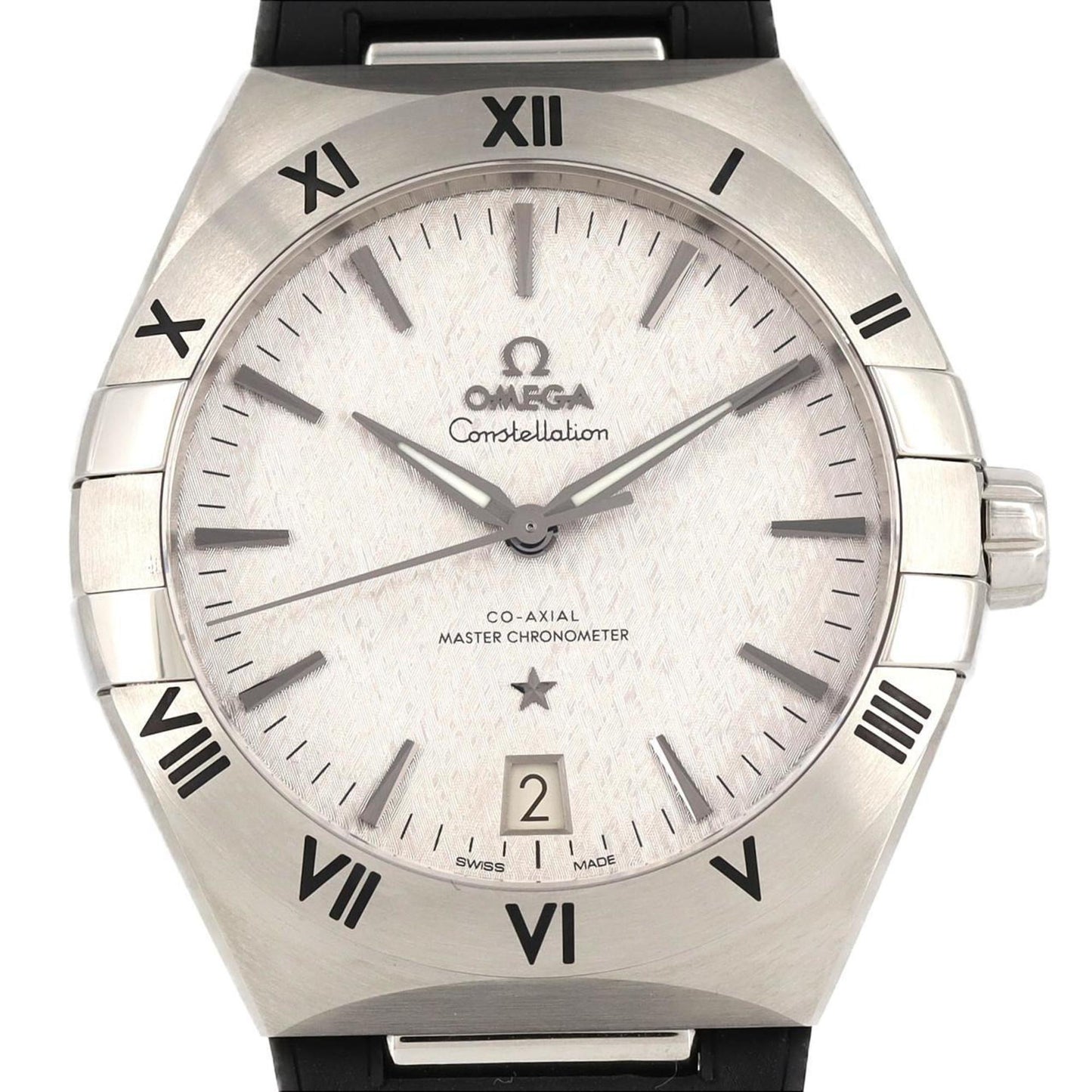 Omega Silver Rubber Constellation