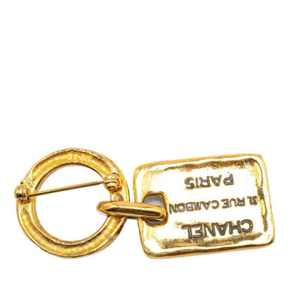 Chanel Gold Gold Plated Coco Mark