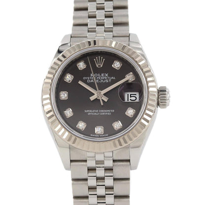 Rolex Black Gold And Steel Lady Datejust