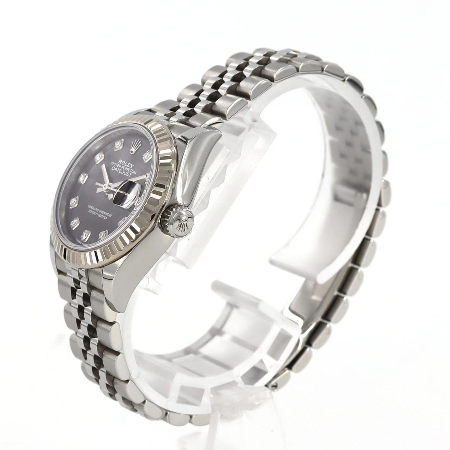 Rolex Black Gold And Steel Lady Datejust
