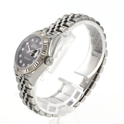Rolex Black Gold And Steel Lady Datejust