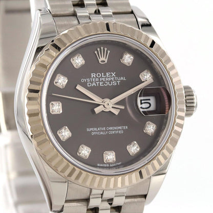 Rolex Black Gold And Steel Lady Datejust