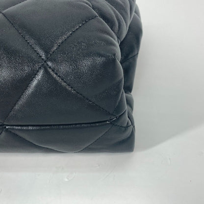 Chanel Black Leather Shopping