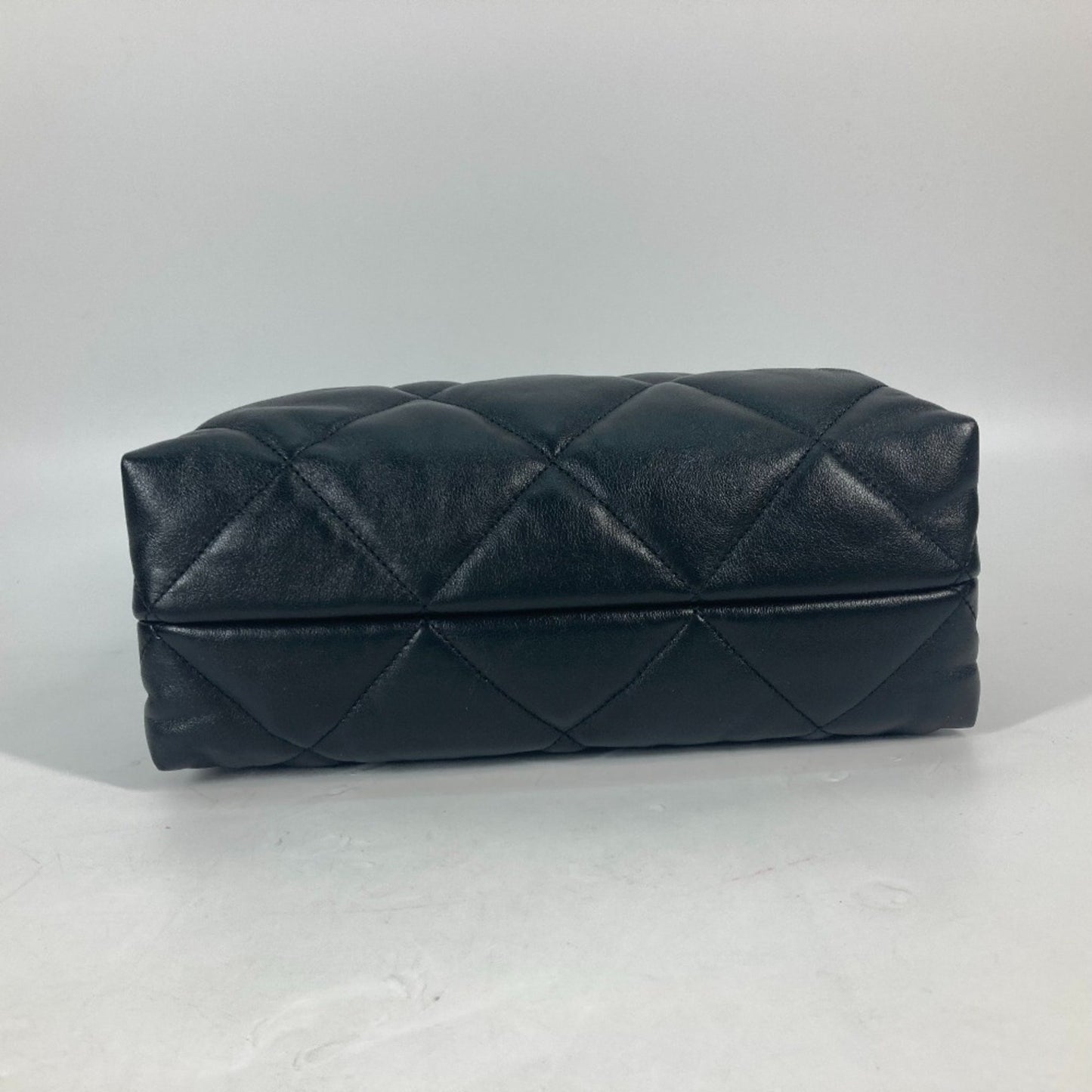 Chanel Black Leather Shopping