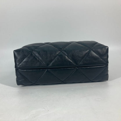 Chanel Black Leather Shopping