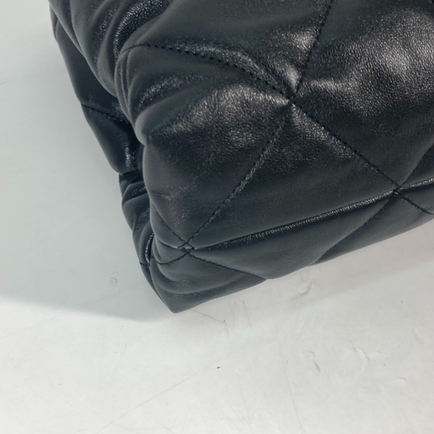 Chanel Black Leather Shopping
