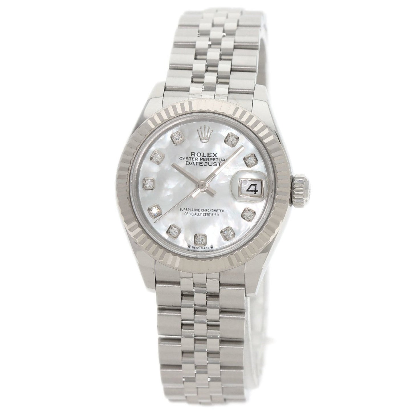 Rolex White Steel Lady Datejust