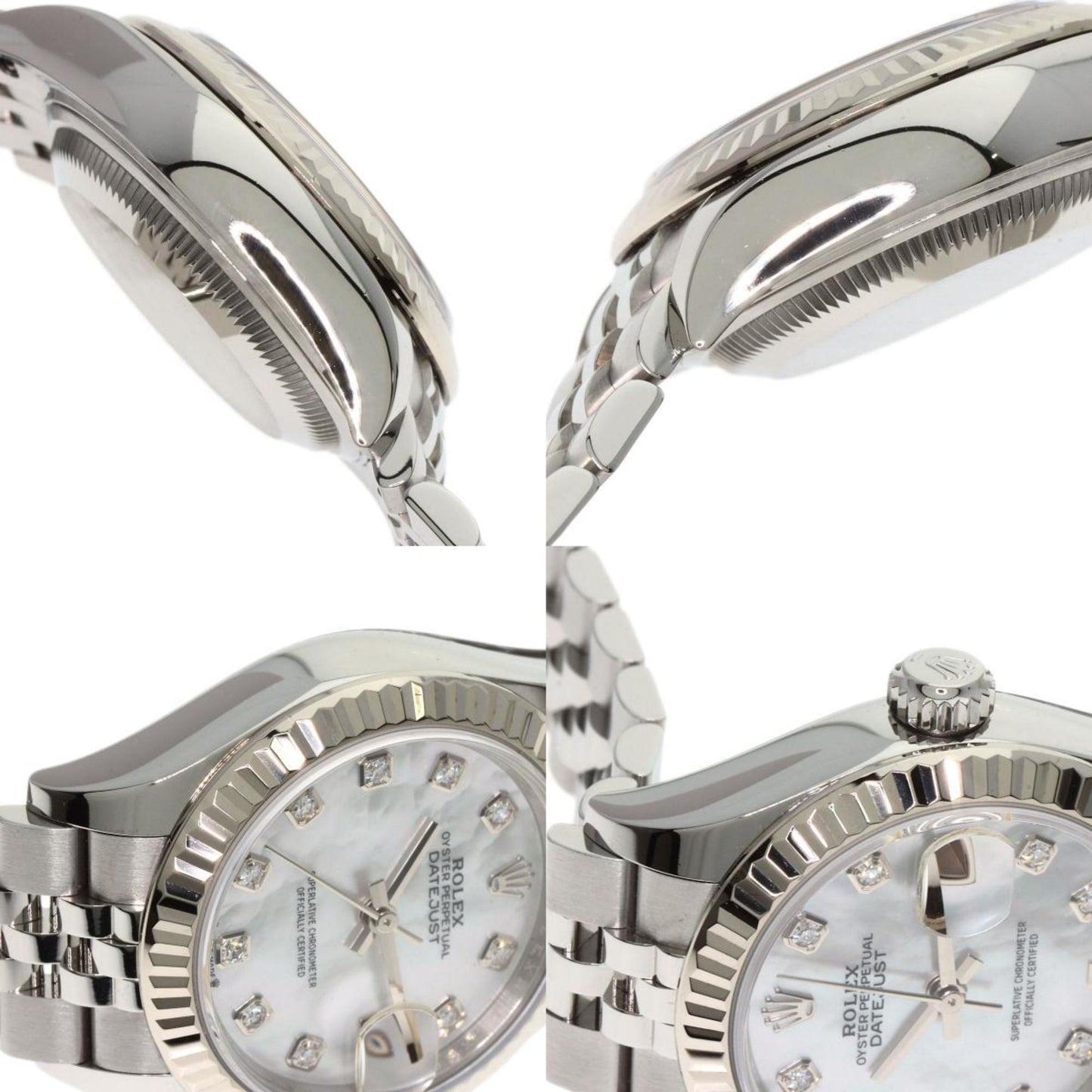 Rolex White Steel Lady Datejust