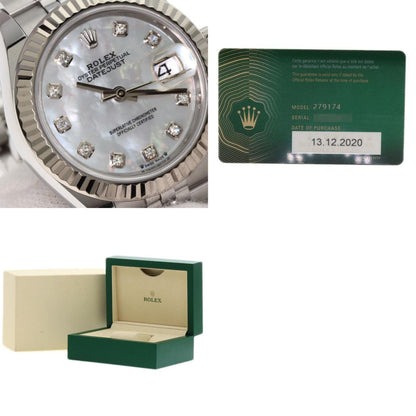 Rolex White Steel Lady Datejust