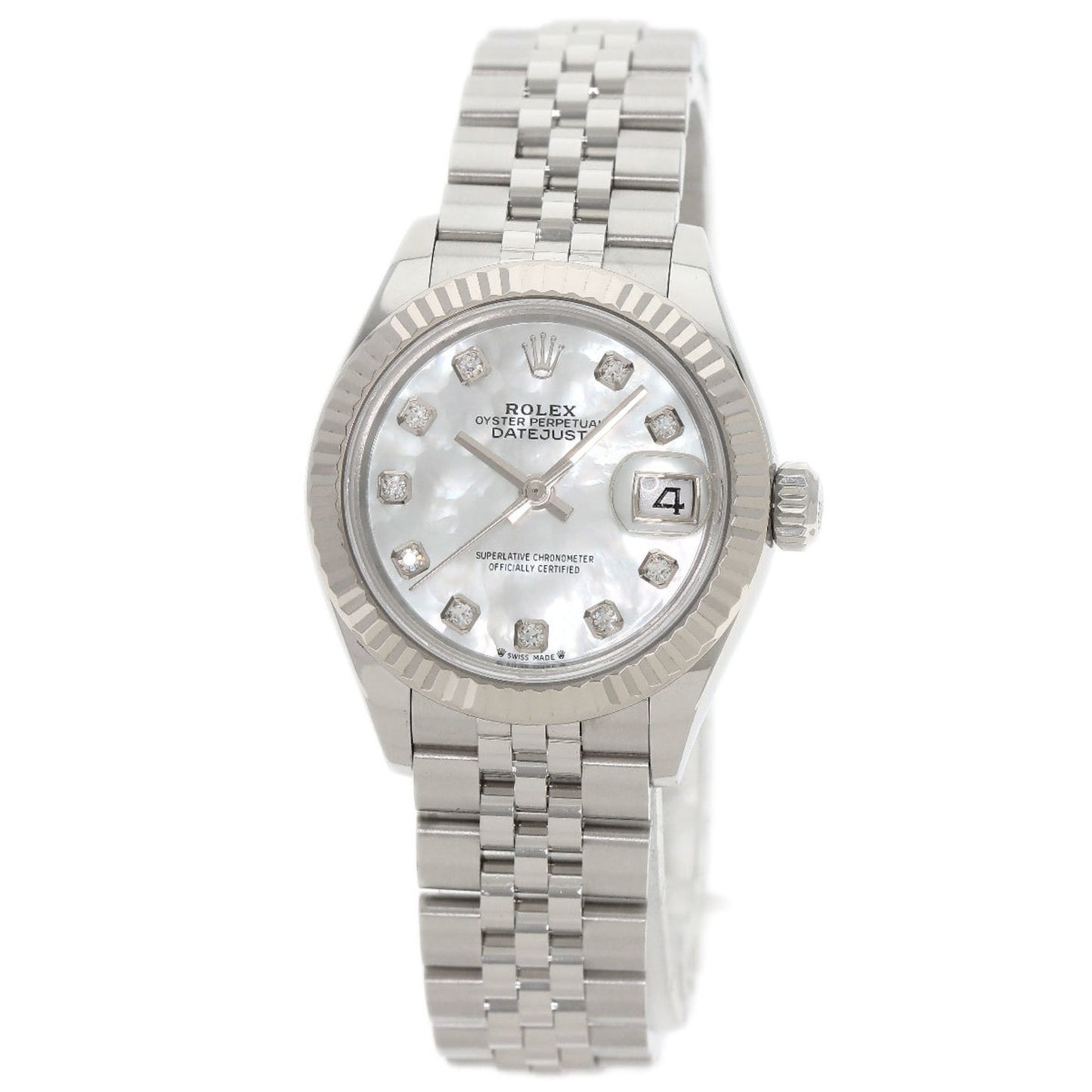 Rolex White Steel Lady Datejust