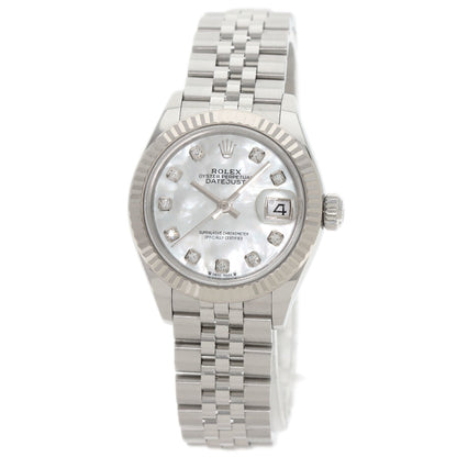 Rolex White Steel Lady Datejust