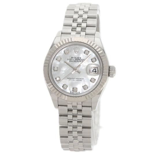 Rolex White Steel Lady Datejust
