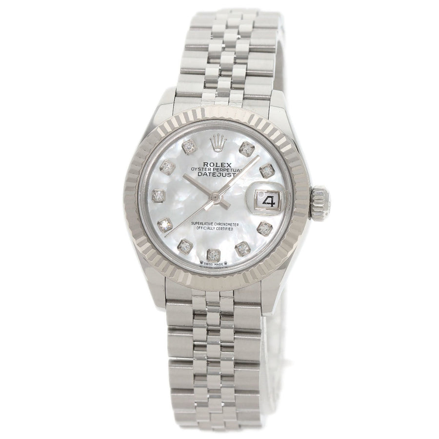 Rolex White Steel Lady Datejust