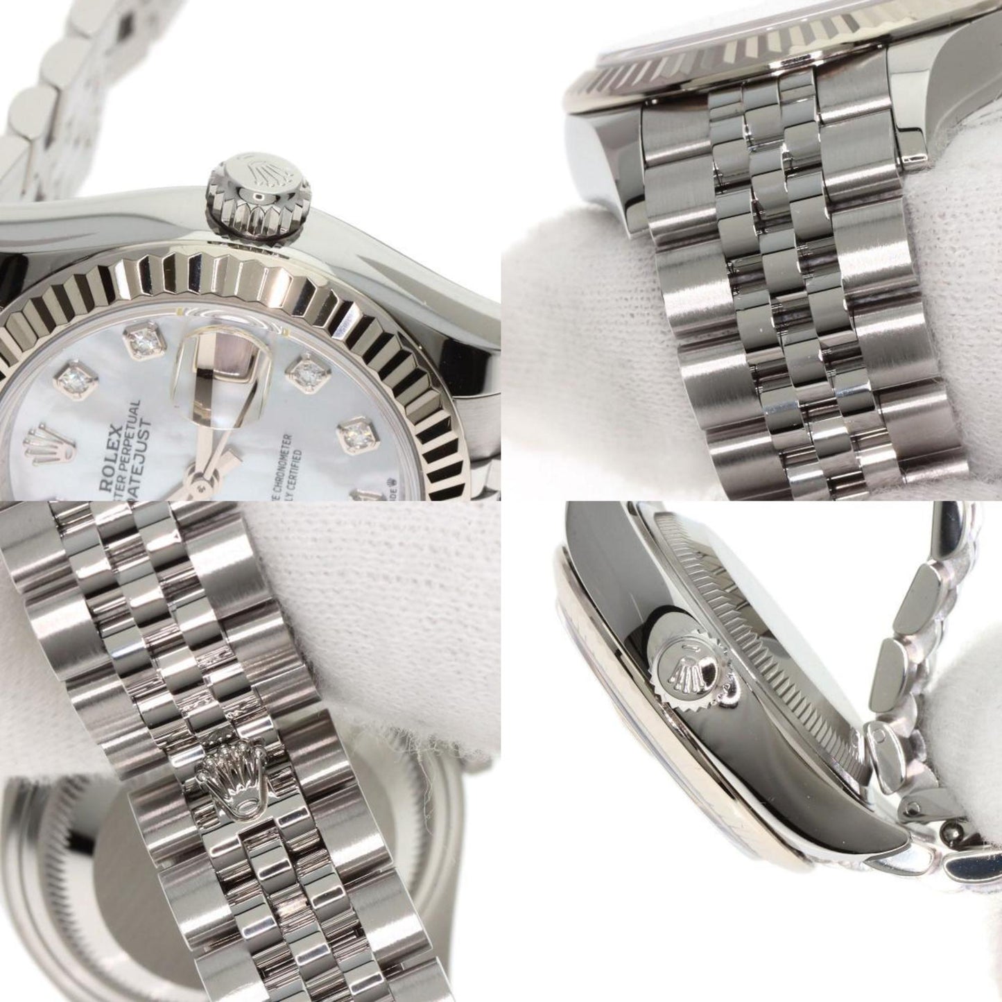 Rolex White Steel Lady Datejust