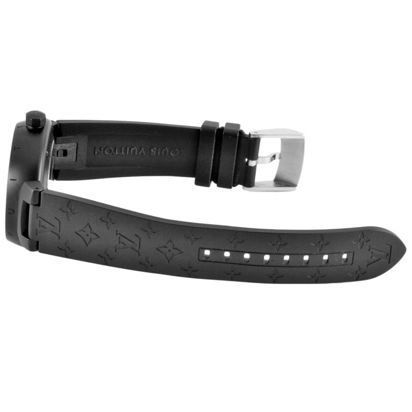 Louis Vuitton Black Steel Tambour