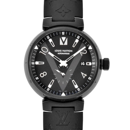Louis Vuitton Black Steel Tambour