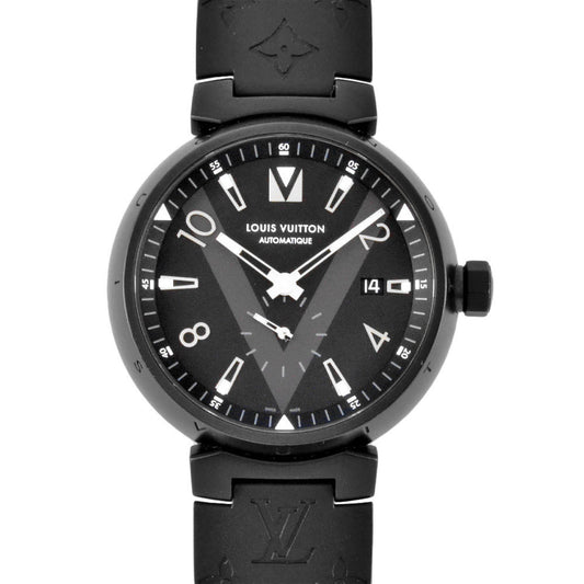 Louis Vuitton Black Steel Tambour