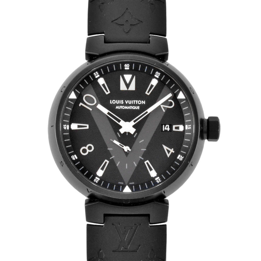 Louis Vuitton Black Steel Tambour