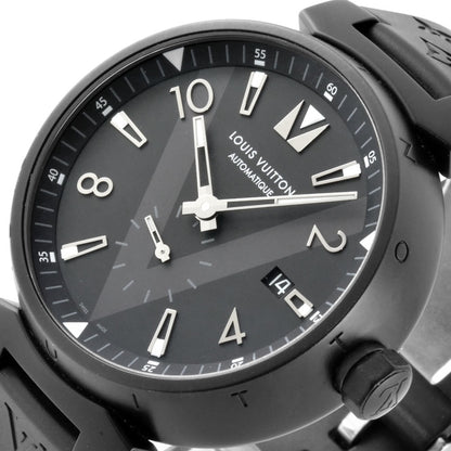 Louis Vuitton Black Steel Tambour