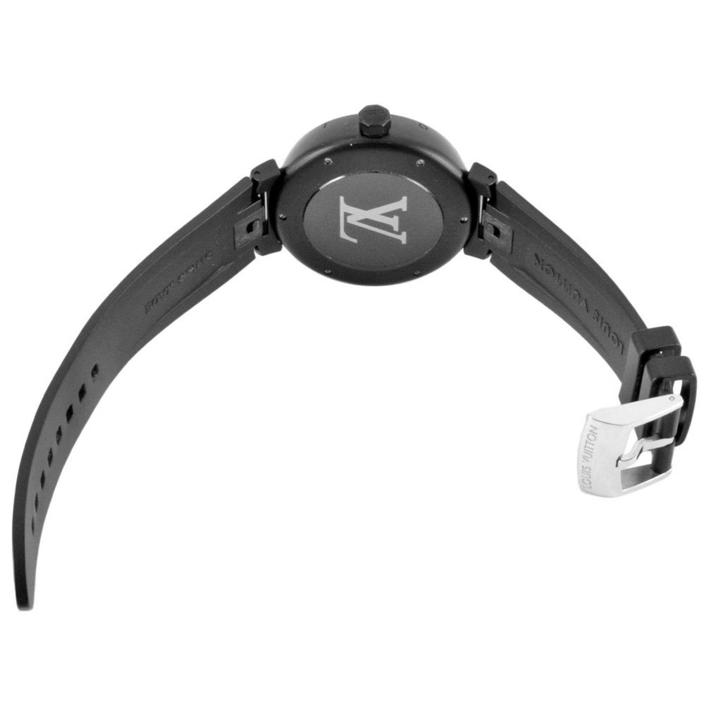 Louis Vuitton Black Steel Tambour